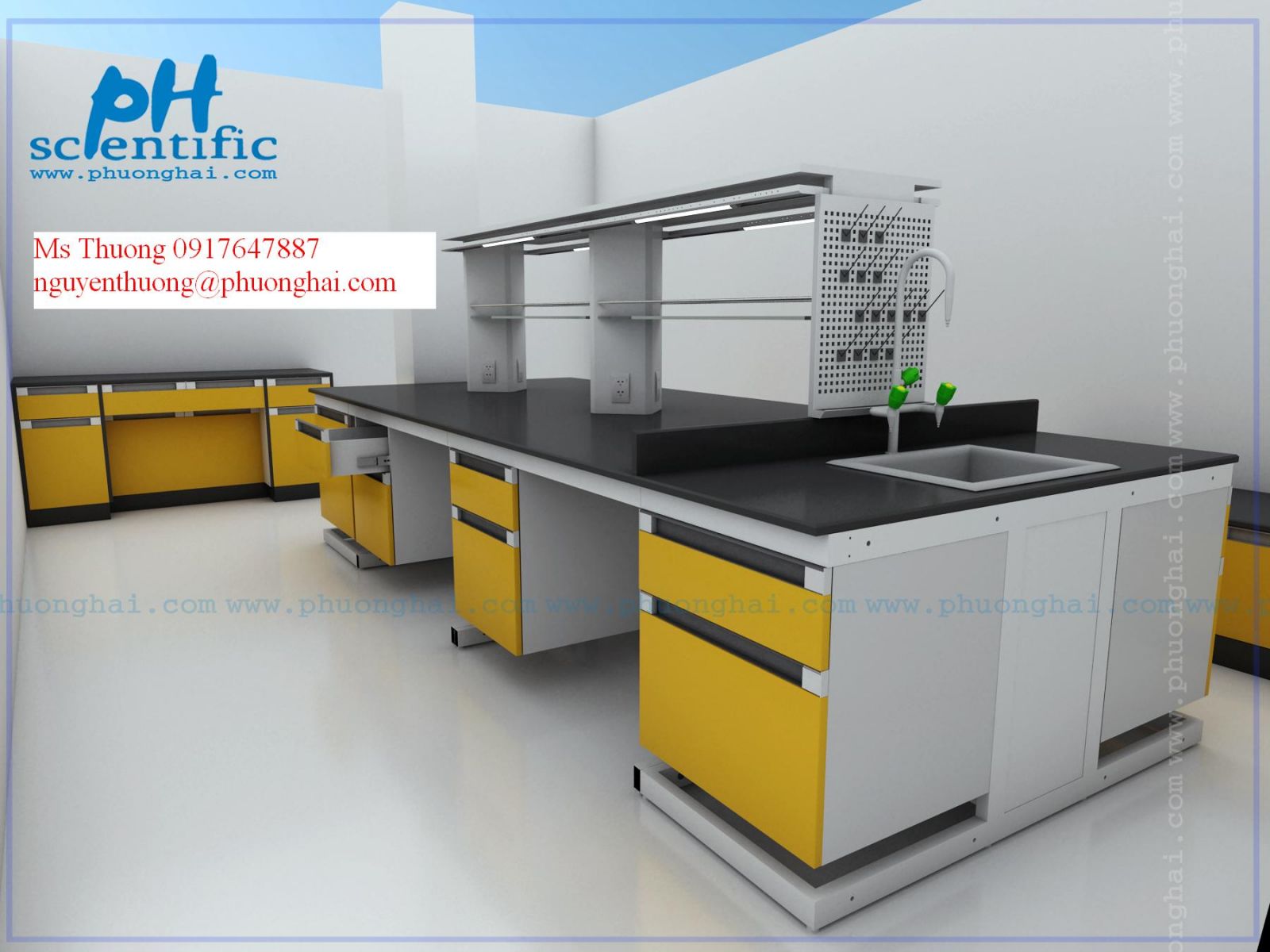 Bàn thí nghiệm chống hóa chất, chống ăn mòn